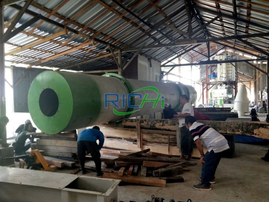 wood sawdust rotary dryer