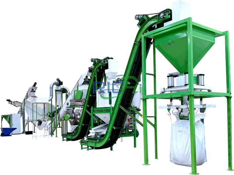 typical wood pellet production line